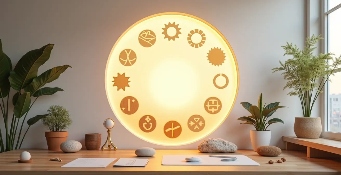 Sistema visual de puntuación para calcular la casa astrológica dominante