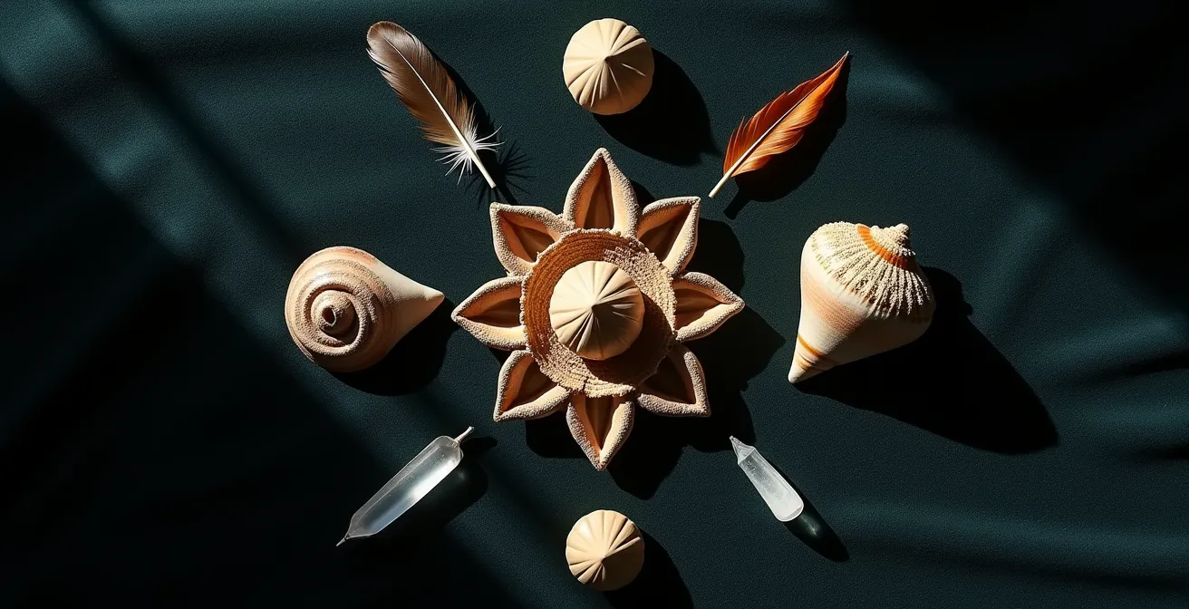 Composición simbólica de los diferentes canales de percepción psíquica