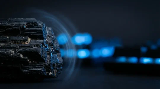 Escudo energético de turmalina negra contra radiación electromagnética